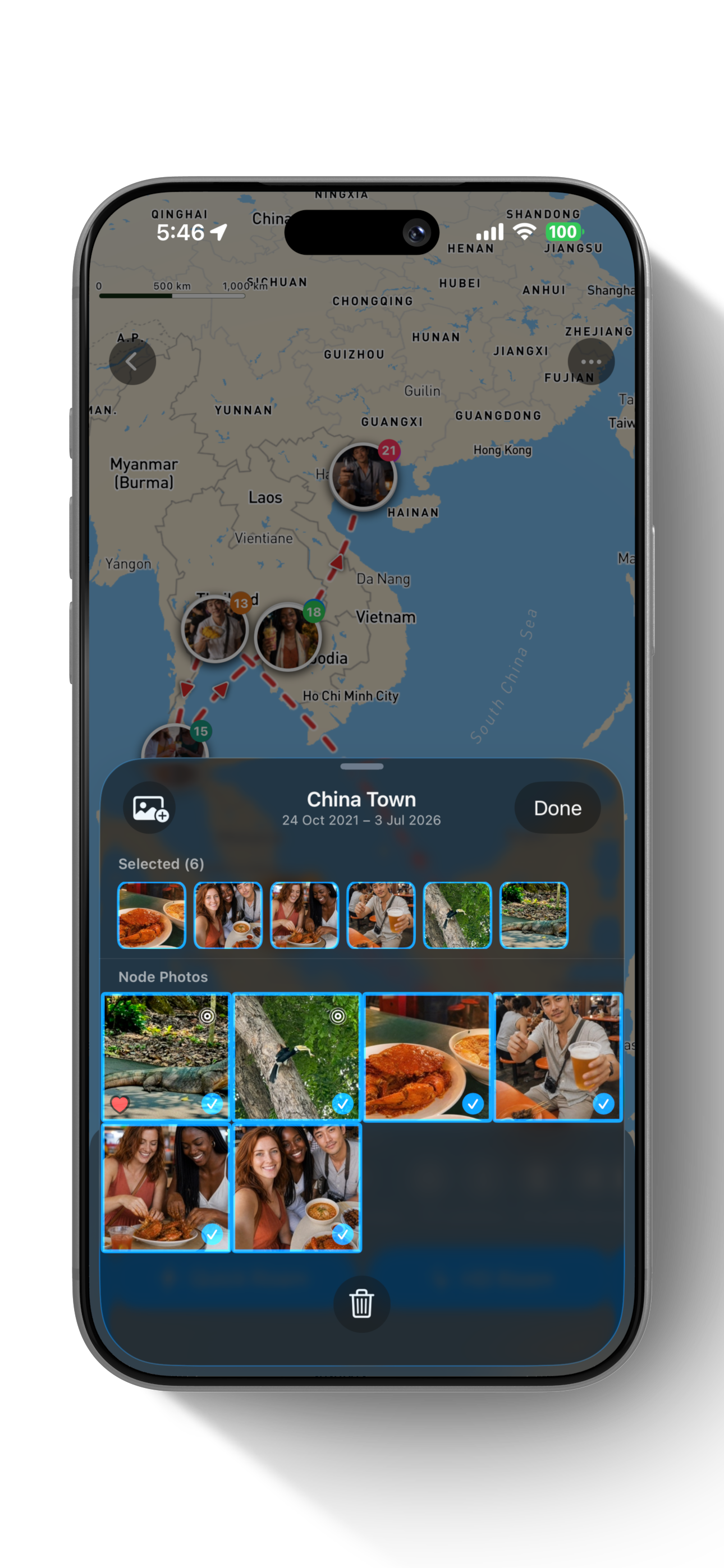 Photo selection screen